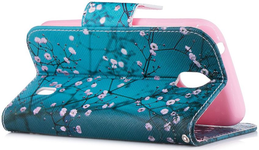 Nokia 1 Portemonnee Hoesje met Print Bloemen afbeelding 4