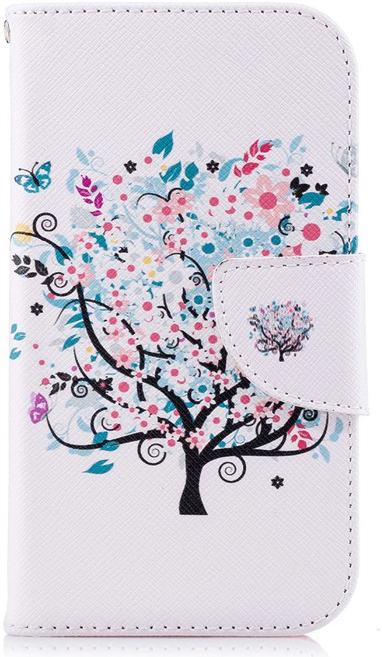 Nokia 1 Portemonnee Hoesje Boom Print afbeelding 1