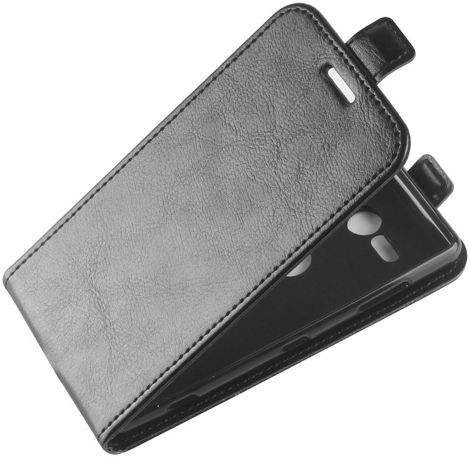 Verticale Sony Xperia XZ2 Compact Flip Hoesje Zwart afbeelding 3