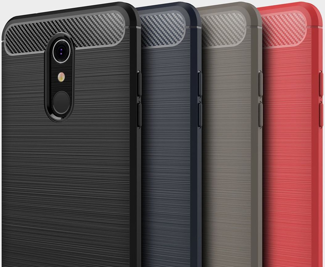 LG K11 Geborsteld TPU Hoesje Zwart afbeelding 7