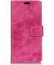 Nokia 7 Plus Bookcase Vintage Hoesje Roze
