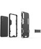 Huawei P20 Hybride Hoesje met Kickstand Zwart