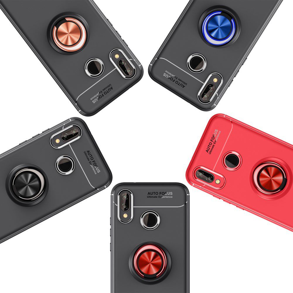 Huawei P20 Lite Backcover Hoesje Houder en Ring Zwart afbeelding 10