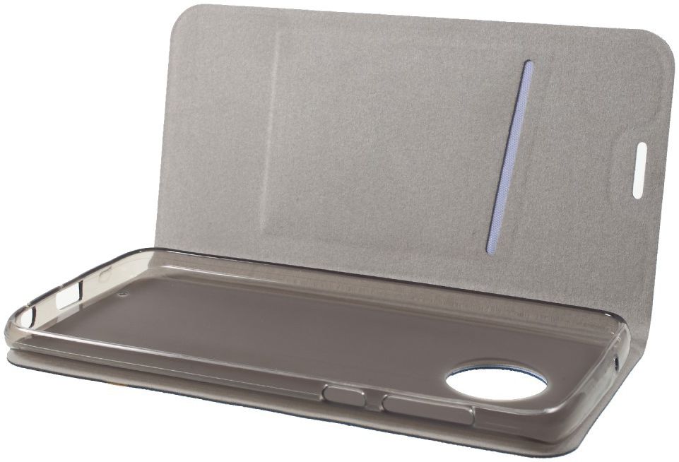 Motorola Moto G6 Plus Linnen Portemonnee Hoesje Blauw afbeelding 5