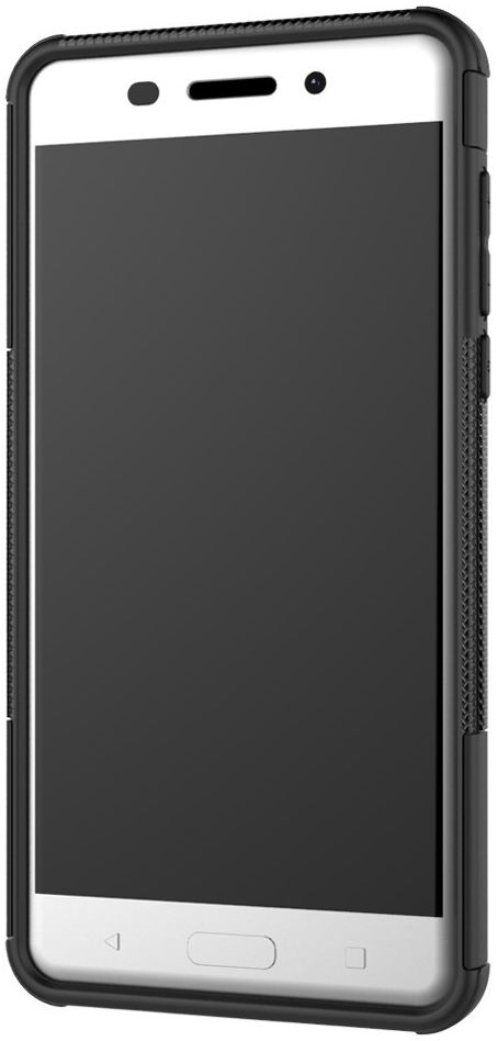 Robuust Hybride Nokia 6 Hoesje Zwart afbeelding 3