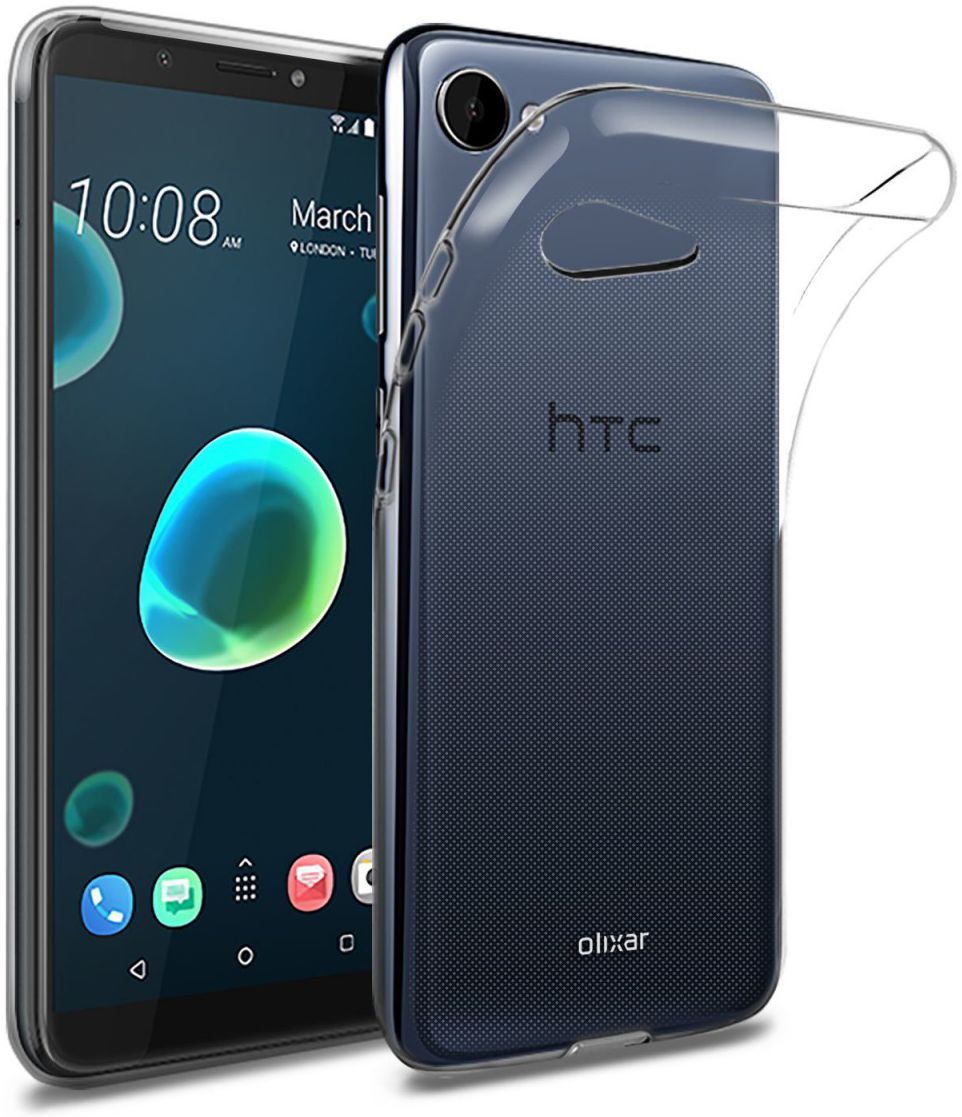 HTC Desire 12 Hoesje Dun TPU Transparant afbeelding 1