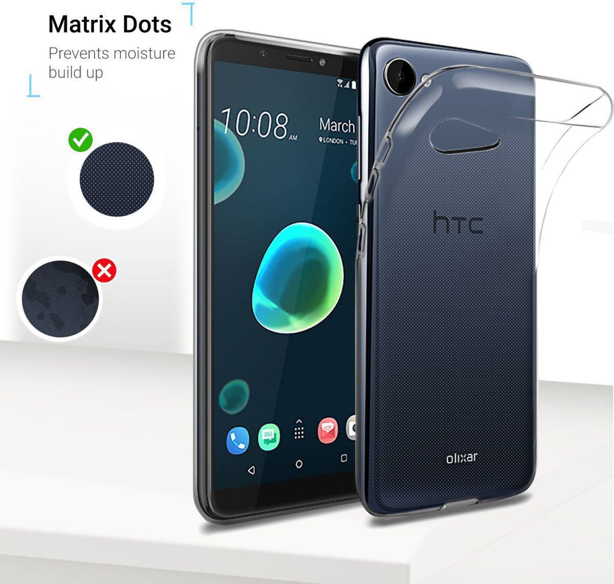 HTC Desire 12 Hoesje Dun TPU Transparant afbeelding 5