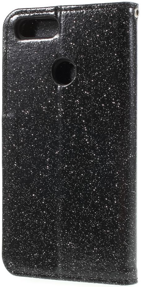 Huawei P Smart Bookcase Glitter Zwart afbeelding 2