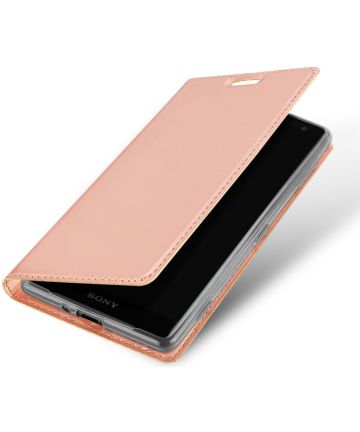 Dux Ducis Sony Xperia XZ2 Premium Bookcase Hoesje Roze Goud Hoesjes