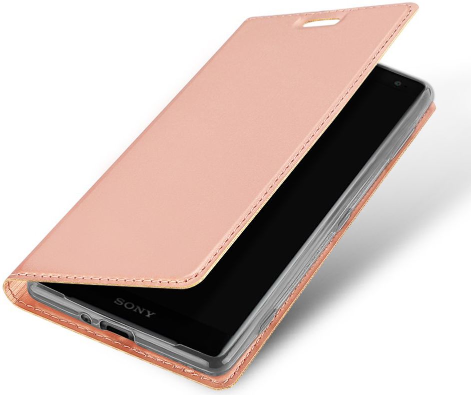 Dux Ducis Sony Xperia XZ2 Premium Bookcase Hoesje Roze Goud afbeelding 1