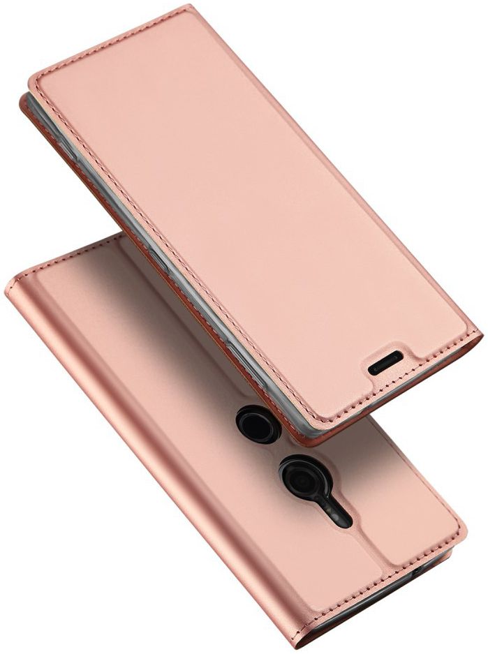 Dux Ducis Sony Xperia XZ2 Premium Bookcase Hoesje Roze Goud afbeelding 6