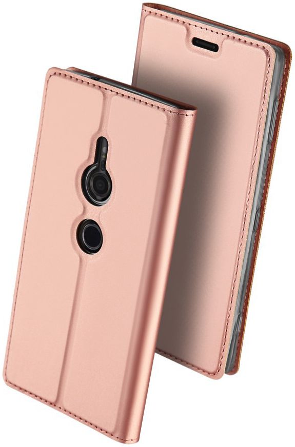 Dux Ducis Sony Xperia XZ2 Premium Bookcase Hoesje Roze Goud afbeelding 5