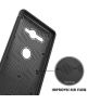 Sony Xperia XZ2 Compact Back Cover met Lederen Coating Zwart