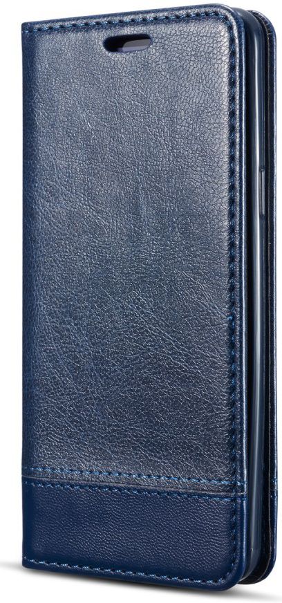 Samsung Galaxy S9 Lederen Portemonnee Hoesje met Lanyard Blauw afbeelding 8