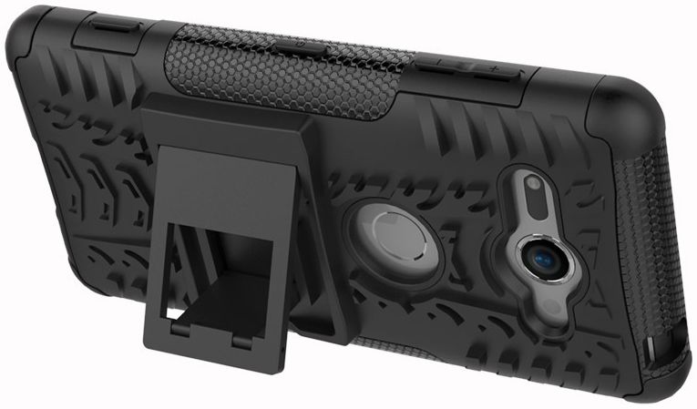 Sony Xperia XZ2 Compact Hybride Hoesje Zwart afbeelding 5