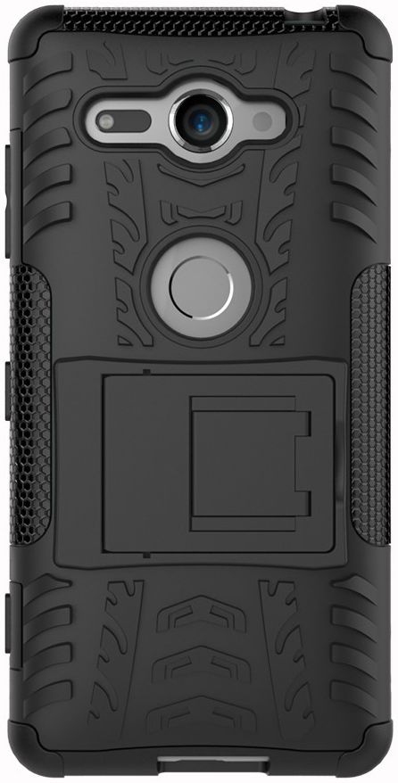 Sony Xperia XZ2 Compact Hybride Hoesje Zwart afbeelding 8
