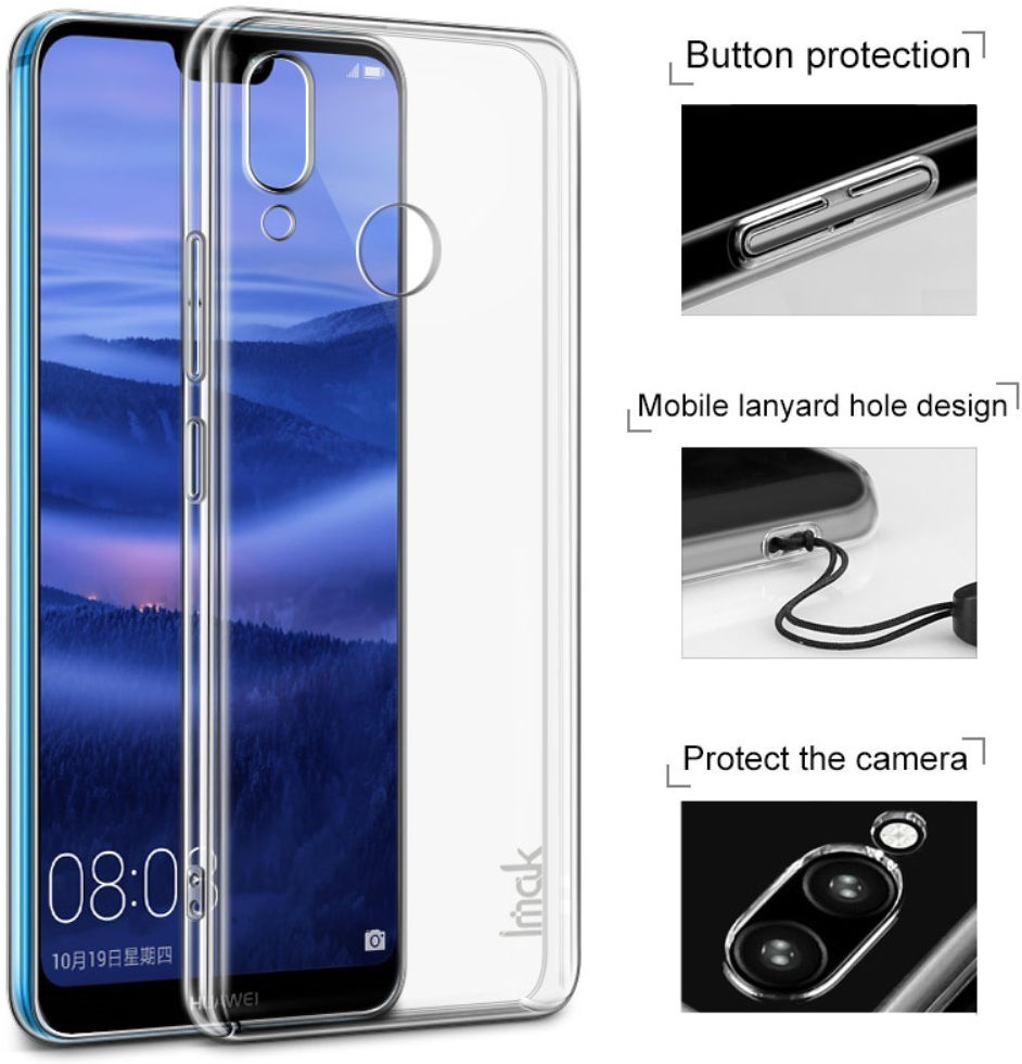 IMAK Crystal II Series Huawei P20 Lite Hoesje Hard Plastic Transparant afbeelding 4