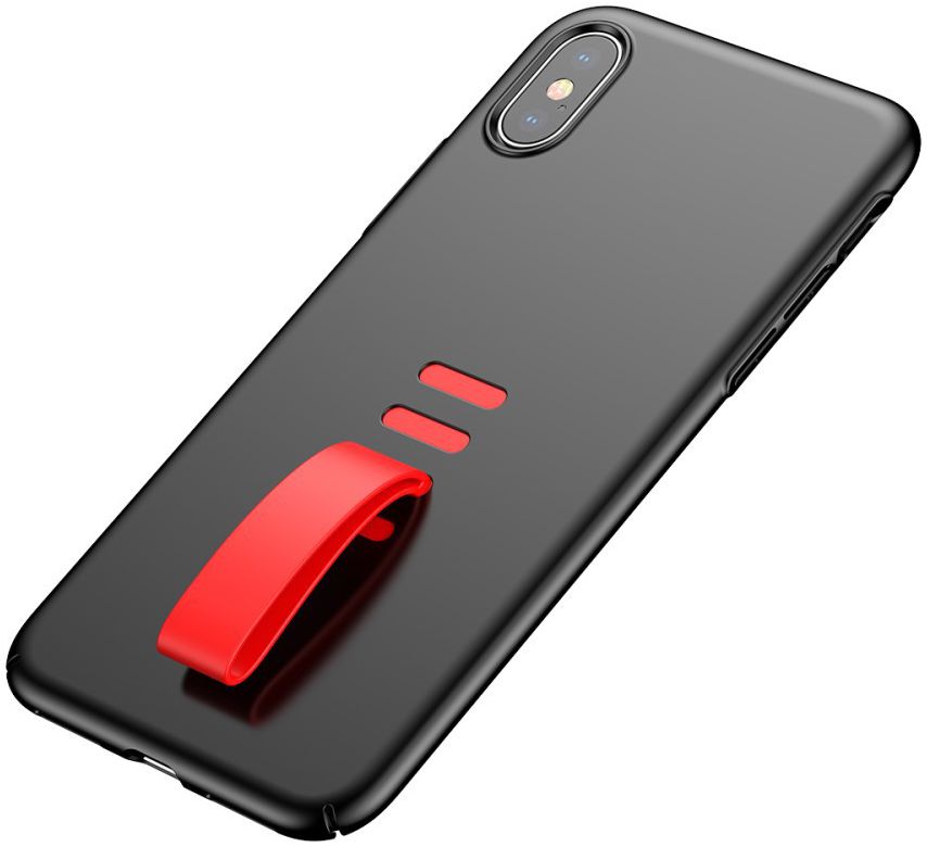 Baseus Backcover met Houder voor iPhone X Zwart afbeelding 12