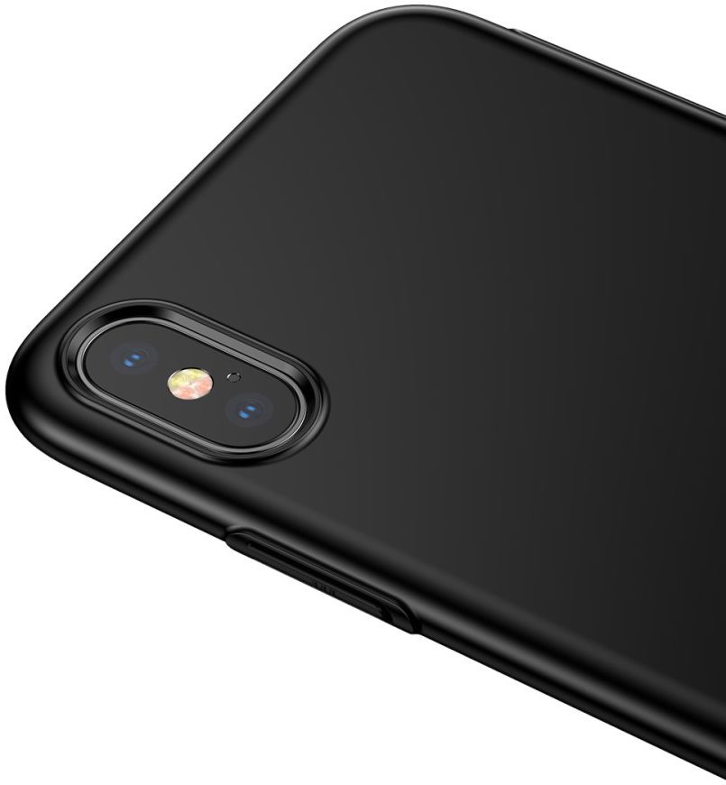 Baseus Backcover met Houder voor iPhone X Zwart afbeelding 5