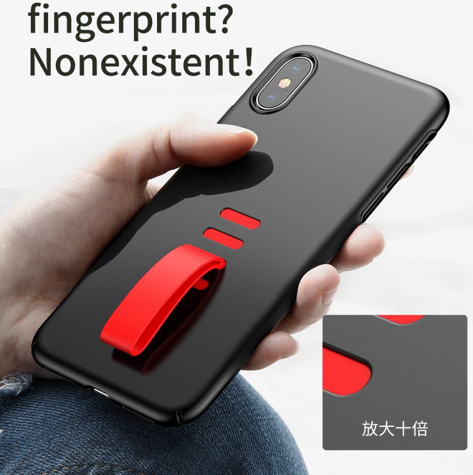 Baseus Backcover met Houder voor iPhone X Zwart afbeelding 8