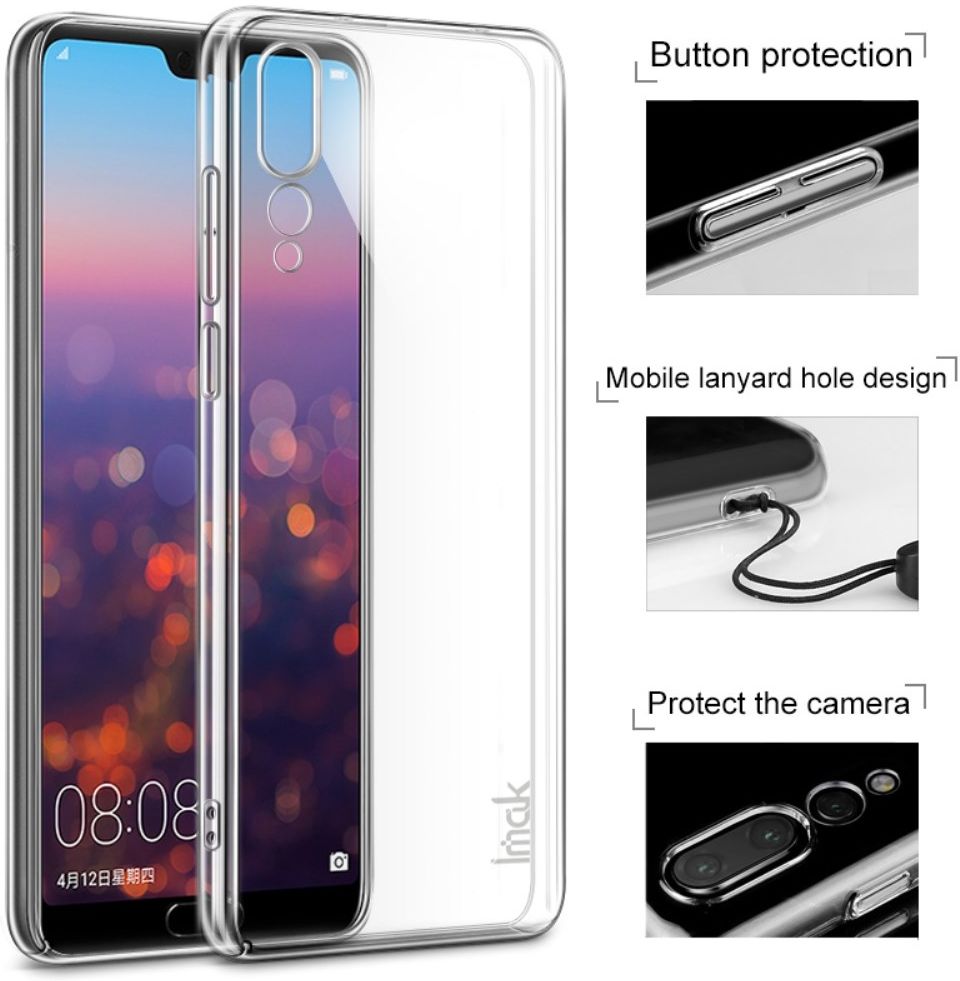 IMAK Crystal II Series Huawei P20 Pro Hoesje Hard Plastic Transparant afbeelding 4