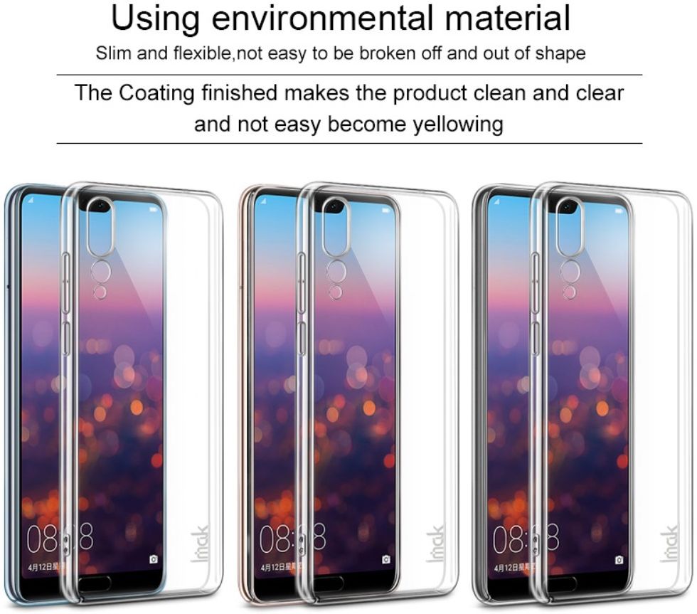 IMAK Crystal II Series Huawei P20 Pro Hoesje Hard Plastic Transparant afbeelding 6