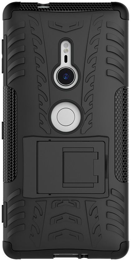 Sony Xperia XZ2 Hybride Hoesje met Kickstand Zwart afbeelding 5