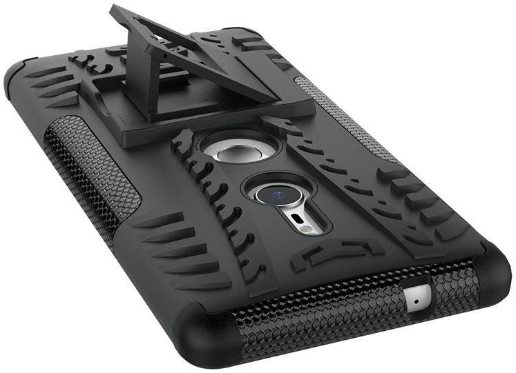 Sony Xperia XZ2 Hybride Hoesje met Kickstand Zwart afbeelding 6