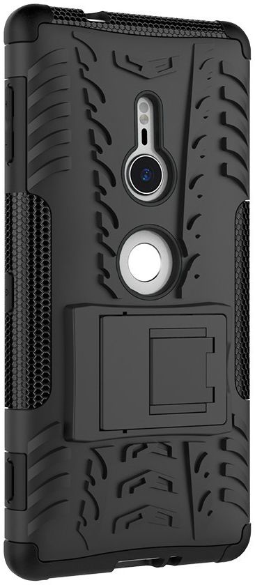 Sony Xperia XZ2 Hybride Hoesje met Kickstand Zwart afbeelding 7