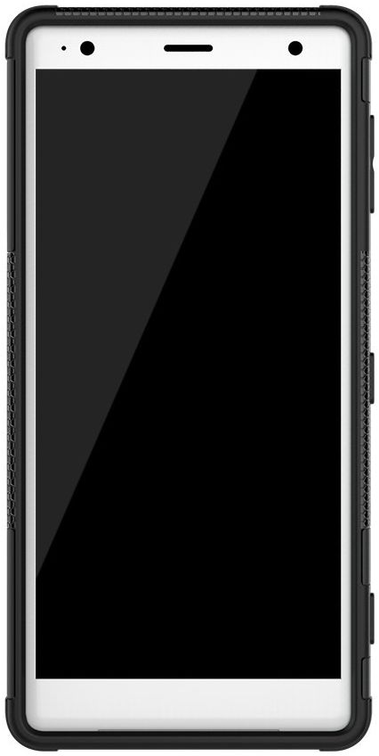 Sony Xperia XZ2 Hybride Hoesje met Kickstand Zwart afbeelding 8