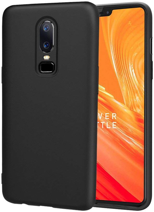 OnePlus 6 TPU Hoesje Zwart afbeelding 1