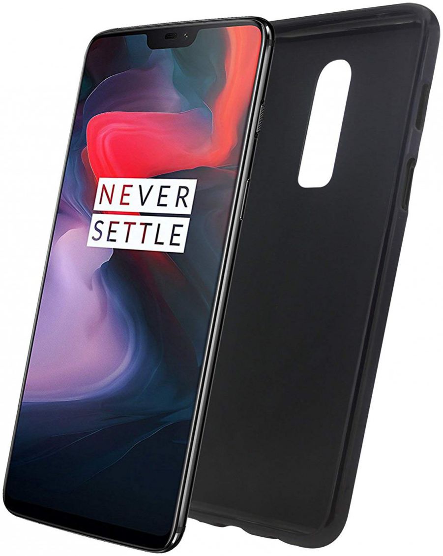 OnePlus 6 TPU Hoesje Zwart afbeelding 2