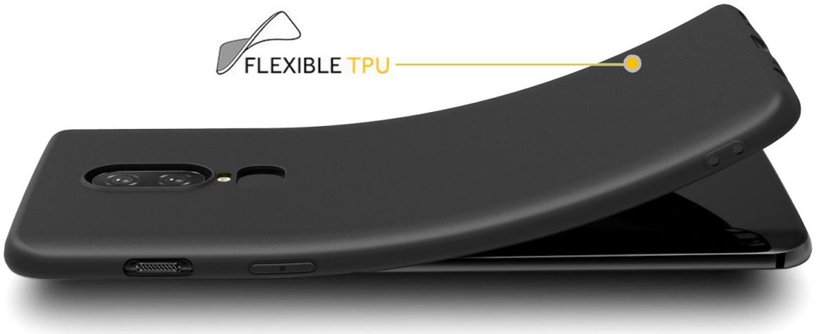 OnePlus 6 TPU Hoesje Zwart afbeelding 4