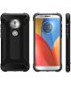 Motorola Moto G6 Play Hybride Hoesje Zwart