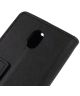 Nokia 1 Lederen Wallet Stand Hoesje Zwart