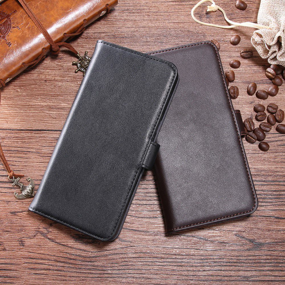 Nokia 7 Plus Echt Lederen Wallet Stand Hoesje Bruin afbeelding 10