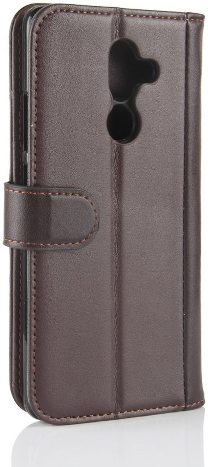Nokia 7 Plus Echt Lederen Wallet Stand Hoesje Bruin afbeelding 8