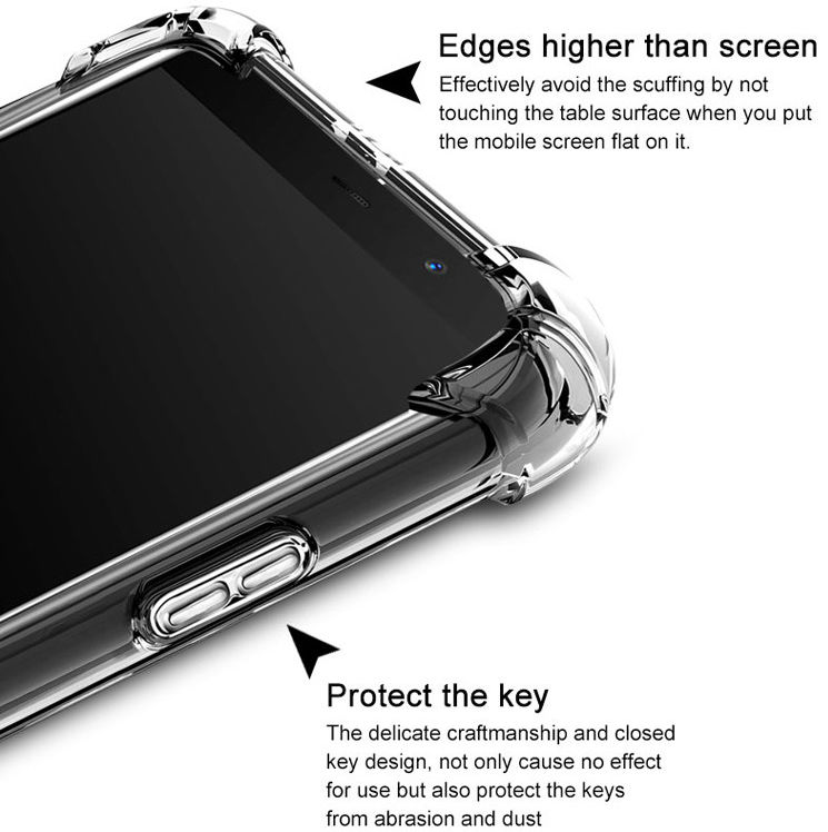 IMAK Sony Xperia XZ2 Hoesje TPU met Screenprotector Transparant afbeelding 5