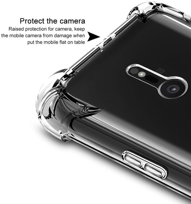 IMAK Sony Xperia XZ2 Hoesje TPU met Screenprotector Transparant afbeelding 6