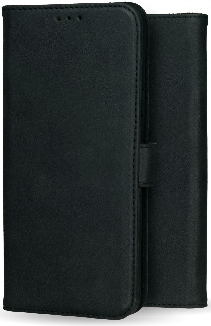Rosso Deluxe Nokia 6 (2018) Hoesje Echt Leer Book Case Zwart afbeelding 6