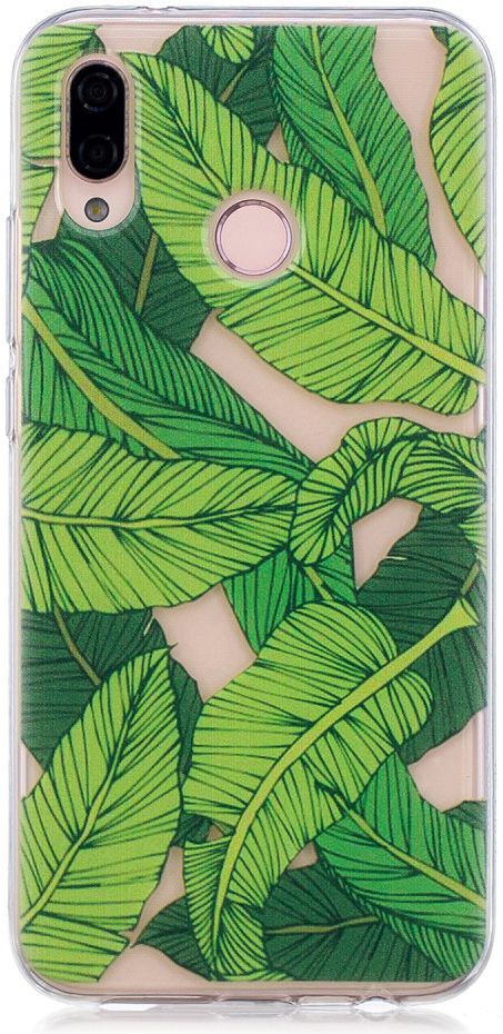Huawei P20 Lite TPU Back Cover met Bladeren Print afbeelding 1