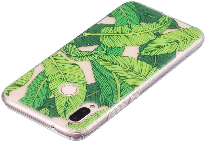 Huawei P20 Lite TPU Back Cover met Bladeren Print afbeelding 5