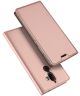 Dux Ducis Nokia 7 Plus Premium Bookcase Hoesje Roze Goud