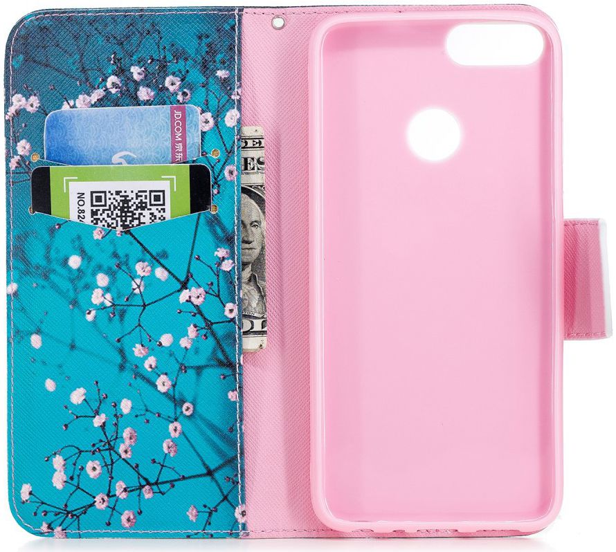 Huawei P Smart Portemonnee Hoesje Winter Print afbeelding 2