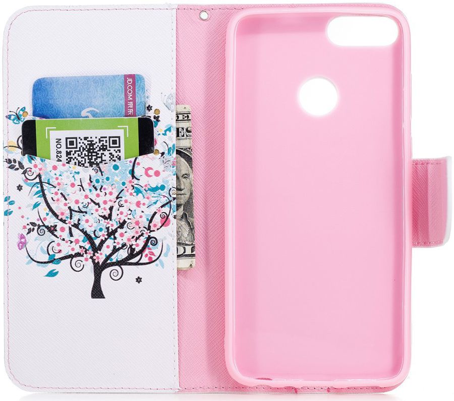 Huawei P Smart Portemonnee Hoesje Tree Print afbeelding 2