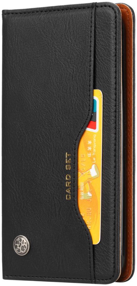 LG K11 Luxe Portemonnee Hoesje met Kaarthouder Zwart afbeelding 3
