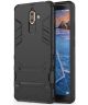 Nokia 7 Plus Hybride Kickstand Cover Zwart