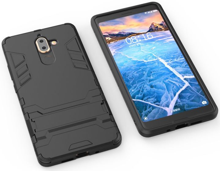 Nokia 7 Plus Hybride Kickstand Cover Zwart afbeelding 7