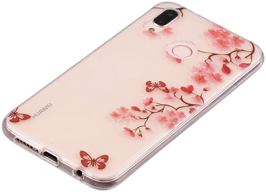 Huawei P20 Lite TPU Backcover met Bloemen Print afbeelding 2