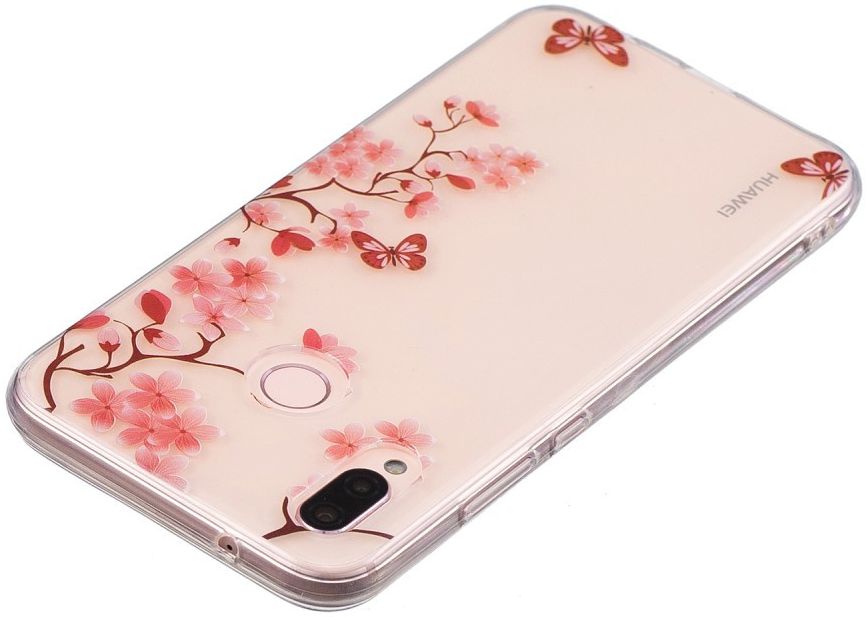 Huawei P20 Lite TPU Backcover met Bloemen Print afbeelding 3